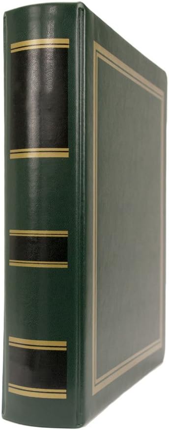 3 Ring Portfolio Binder from Blumberg (Plain-No Lettering, Emerald Binder)