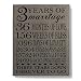 KATE POSH - Our 3rd Wedding Anniversary, 3rd for Couple, 3 Years Anniversary, 3 Years of Marriage, Third for Her, Gifts for Him - Engraved Leather Plaque