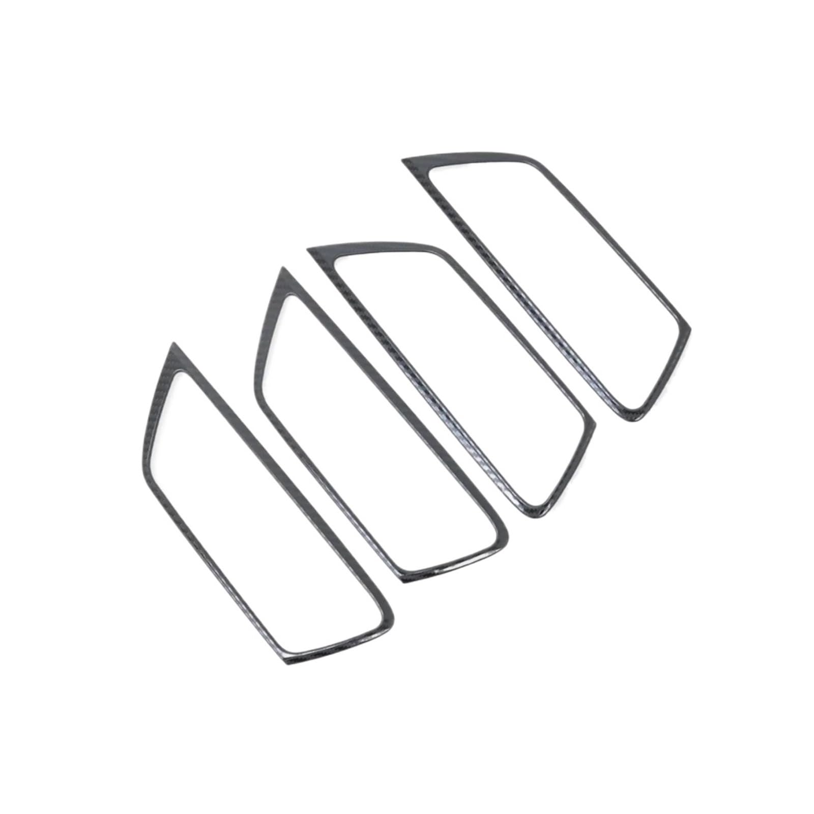 Mcqnds Stainless Carbon Stainless Steel Car Interior Door Handle Bowl Cover Trim For Ford For Kuga For Escape 2020 2021 2022 2023 2024(Stainless Carbon)