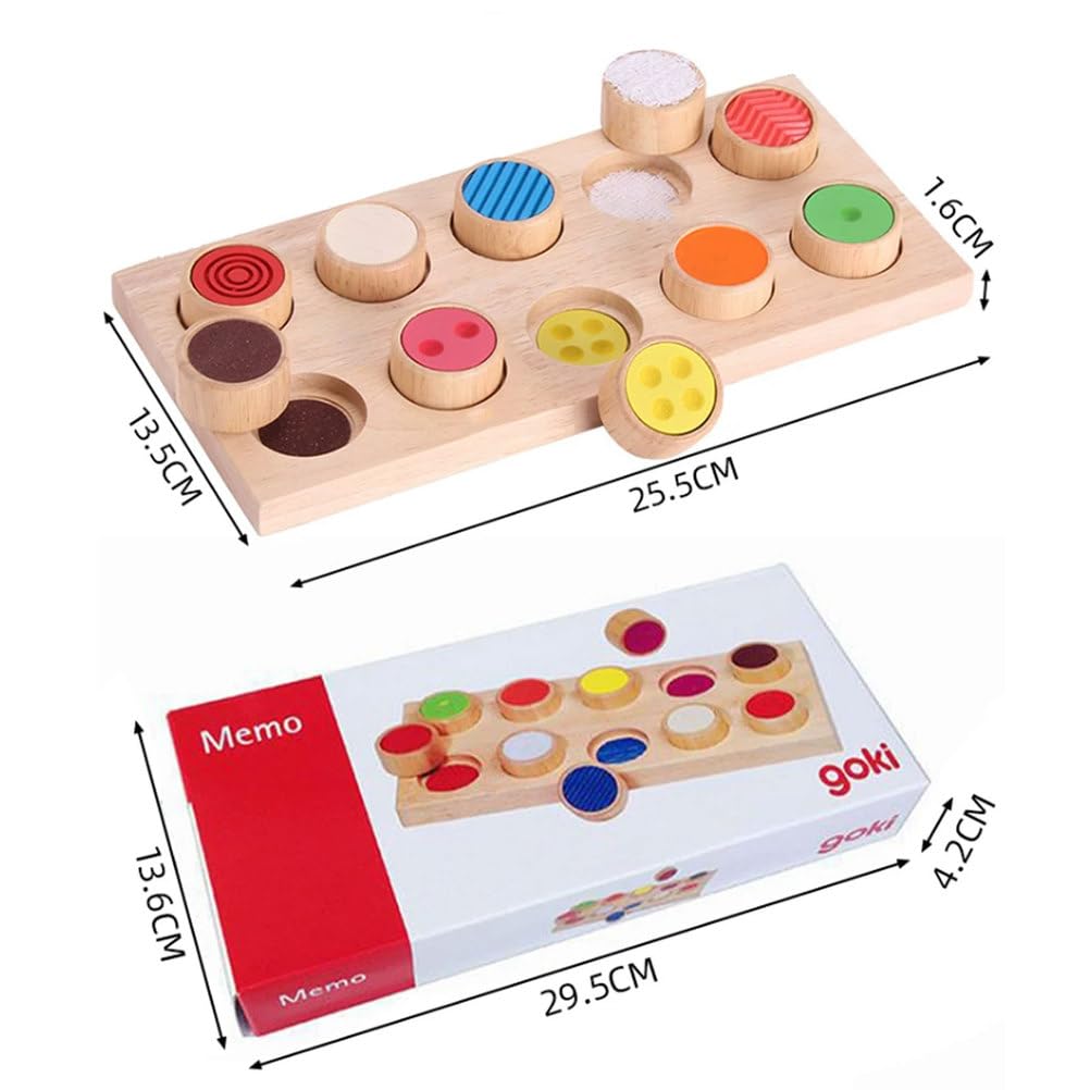 Ausili Didattici Montessori Pannello Tattile Scatola Colorata Confezione Gioco Tattile Formazione Giocattoli Educativi per la Prima Infanzia Sviluppo Cognitivo