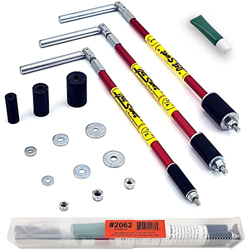 Jet Swet Zestaw 2062 – rozmiary 1/2", 3/4" i 2,5 cm (3 narzędzia) + zestaw zamiennych części uszczelek i wodoodporny tłuszcz, korki hydrauliczne do szybkiej naprawy przewodów wodnych lutownicy bez pełnego odprowadzania wody