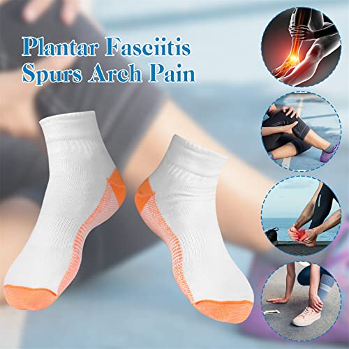 Image of Cooper Foot Compression Socks - Plantar Fasciitis Socks for Arch Ankle Support, Foot Pain Relief Circulation