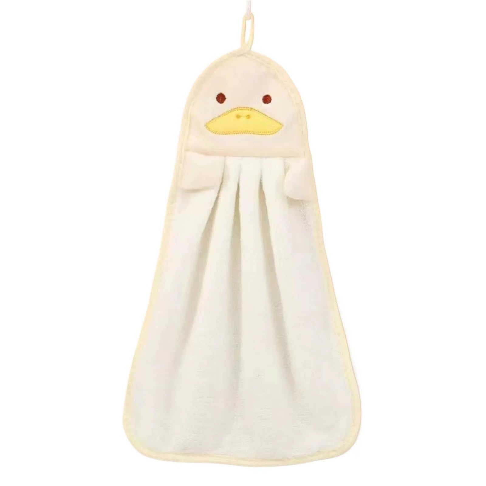 WSQHAO 4Pcs Animal Hand Towels For Home Bathroom Kitchen With Hanging Loop for Hand(Color1)