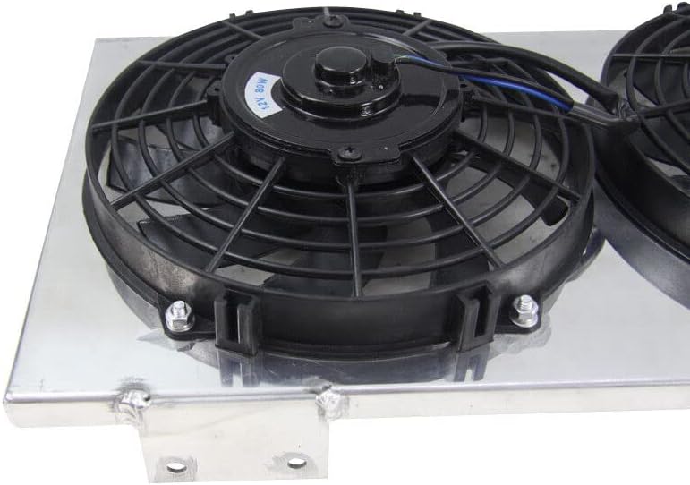 Aluminum Radiator Shroud+ 3x9"Fans FOR 1991-2001 95 Jeep Cherokee XJ 4.0L US PRO