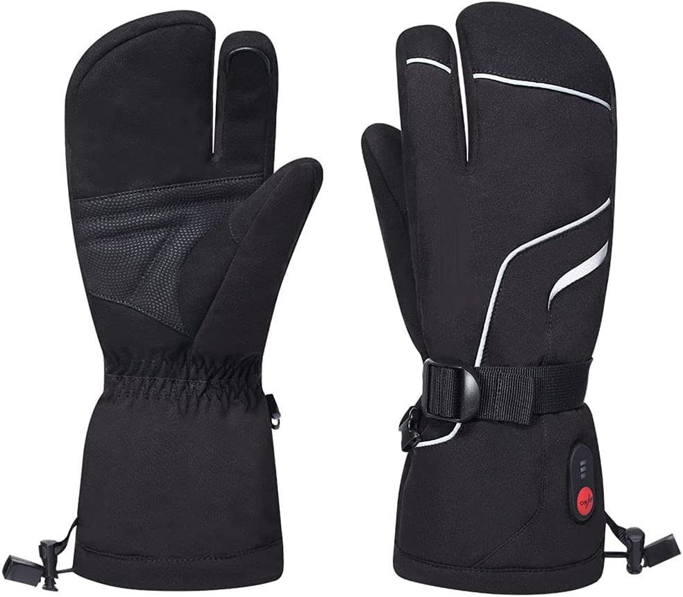 Gants chauffants batterie rechargeable 7.4V pour moto et équitation