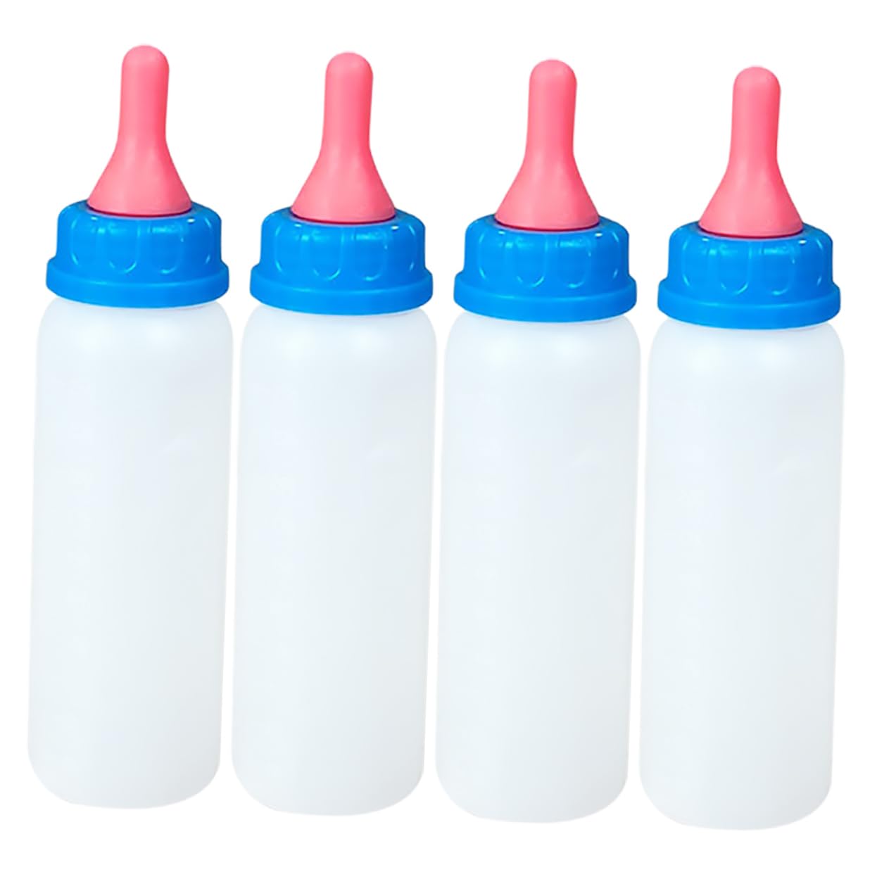 SEWOART 4pcs Piggy Bottle Kitten Feeding Bottle for Sheep Milk Feeders Animals