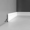 Orac Decor | High Impact Polystyrene Baseboard Moulding | Primed White | 4-14in H x 78in Long
