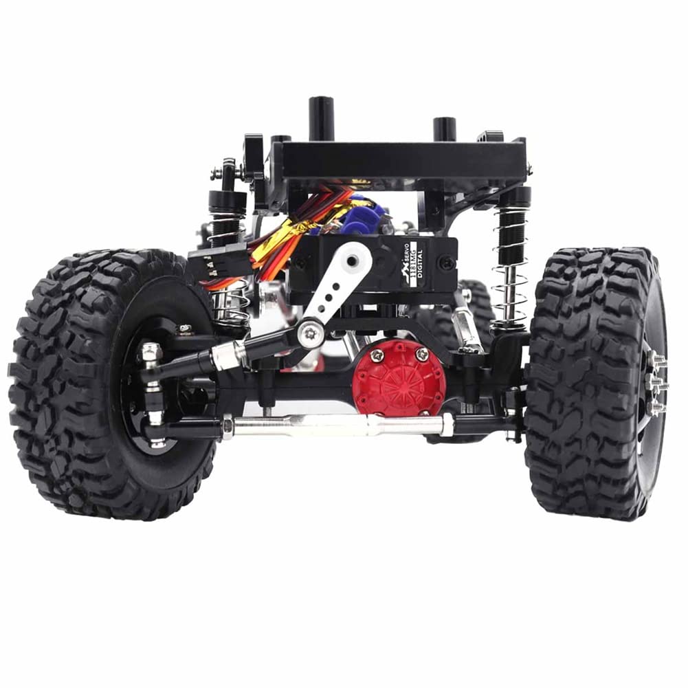 Metall-Vorder- und Hinterachsen-Set für C14 C24 C34 C44 B14 B24 1/16 RC Car Upgrades Teile ZubehöR, Schwarz