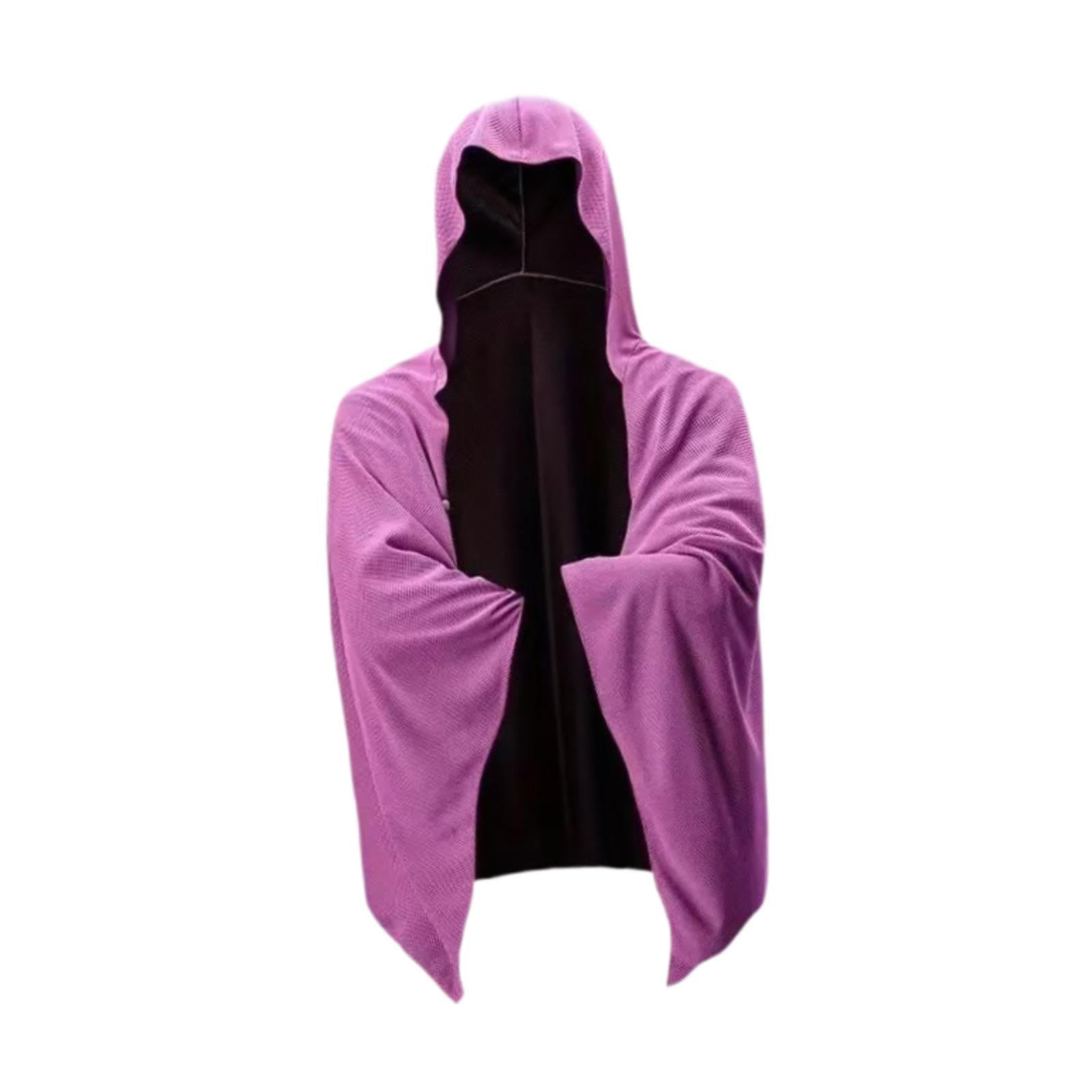 Gralara Cooling Hooded Towel, Quick-, Absorbent, Robe, Neck Warmer for Running, Sports, Beach, Adults, Rose Red