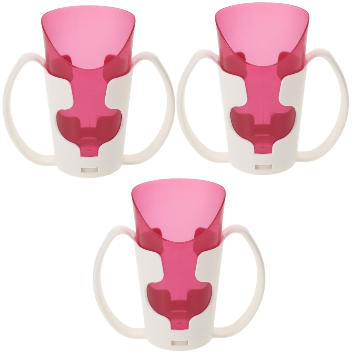 PRETYZOOM 3piezas Taza De Alimentación para Pacientes Dificultad De Deglución Vaso para Ancianos Copa para y Alimentos Diseño Ergonómico para Cama y Sillas De Ruedas