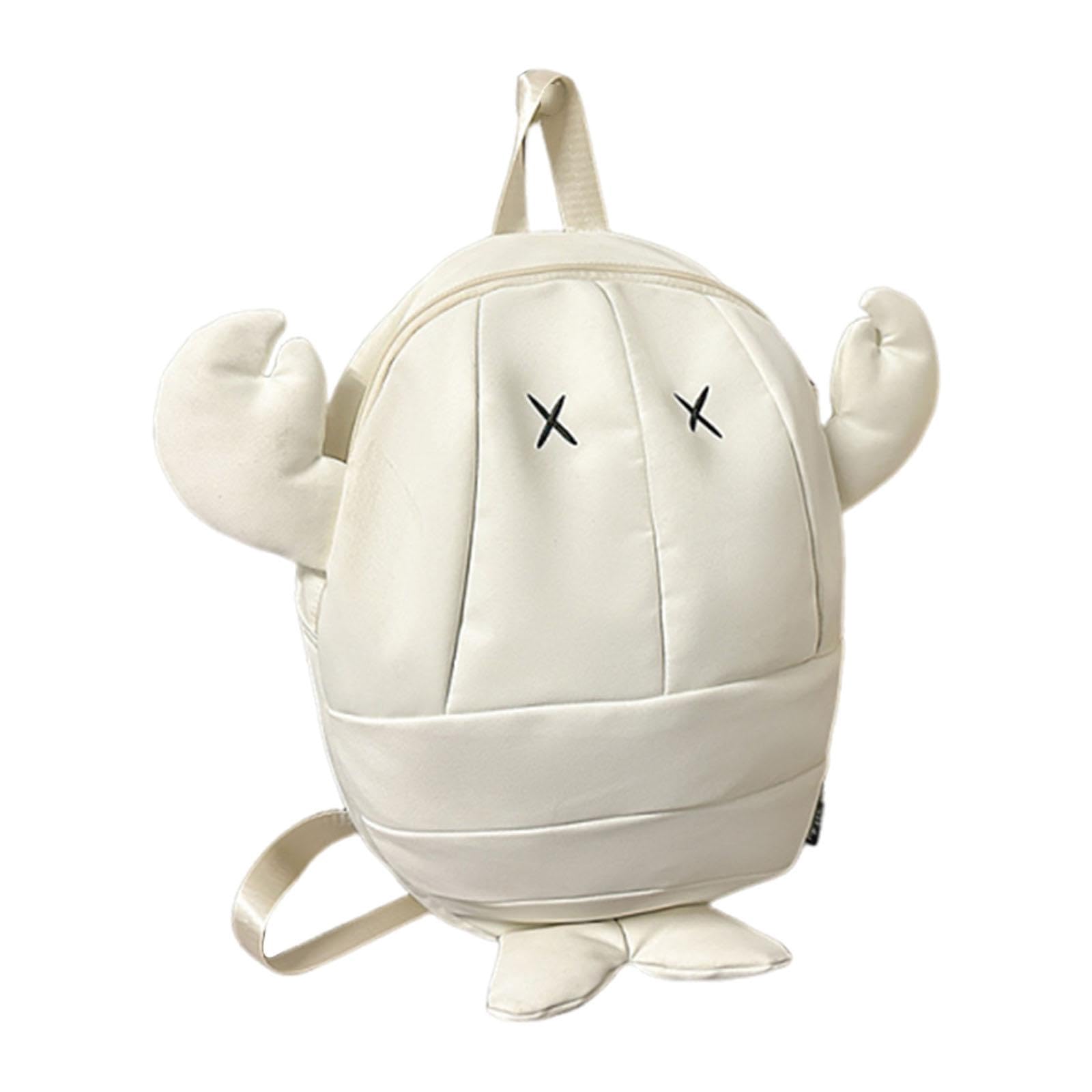 HEAVENGLOW Lobster Backpack Bookbag Shoulder Bag for Boys Girls Men Women Kids Children White L-picture-59