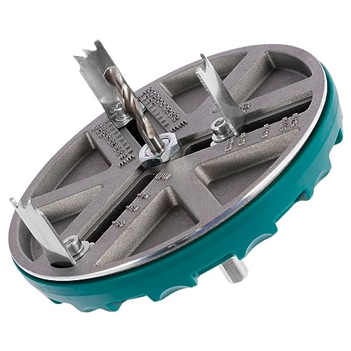 Adjustable Hole Saw Kit, Metal Adjustable Punching Saw Multifunctional Woodworking Round Hole Drilling Saw Cutter Diameter 45-130mm Hole Opener Saw Tool for Wood Plywood Plastic