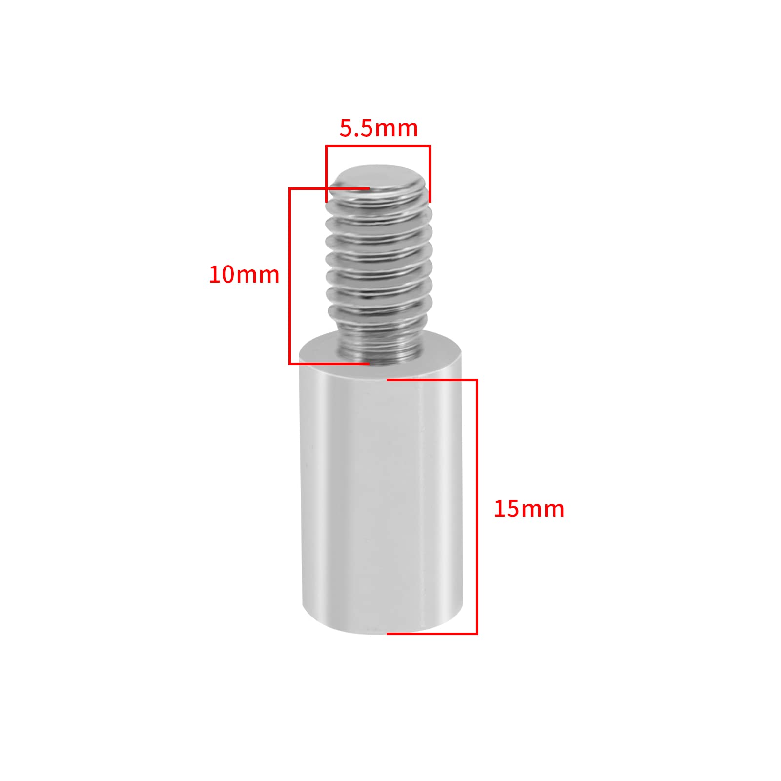 4 varillas de extensión de repuesto para joystick de arcade compatibles con Sanwa Joystick Game Controller Extender Controller Extension Rod