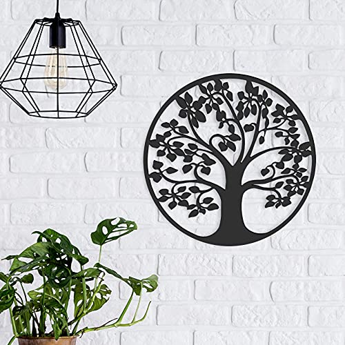 Tree Life Metal Wall Art, Tree Life Wall Decor, Tree Life Metal Wall Plaque, Metal Tree Hanging Decor, Metal Tree Artwork Decoration for Home Bedroom Living Room Kitchen