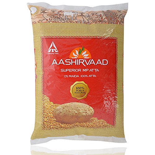 ITC Aashirvaad Whole Wheat Atta, 100% Whole Wheat, 0% Maida -2 Kg. by Aashirvaad