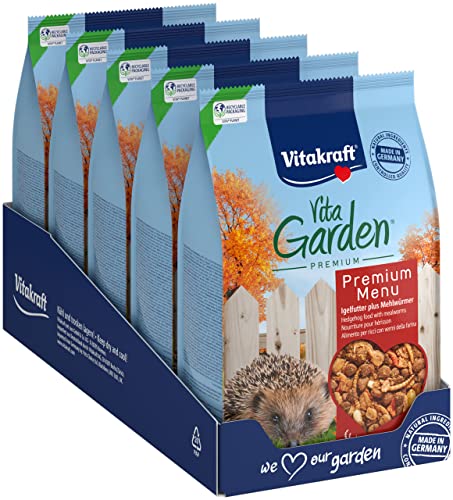 Vitakraft Vita Garden, Igelfutter, mit Vitaminen und Mineralstoffen, für hilfsbedürftige Igel (5x 600g)