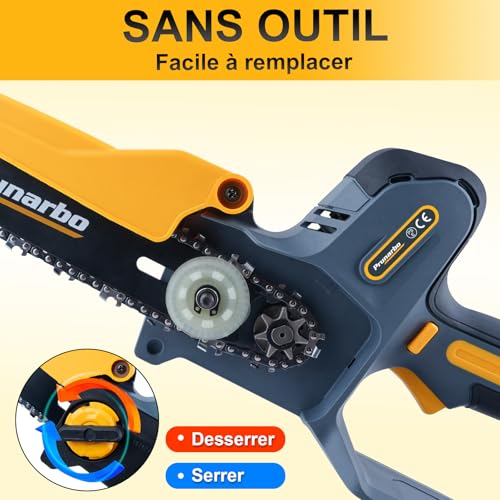 4Pcs Guide Chaîne pour Tronçonneuse PR-E8 en acier renforcé - 4