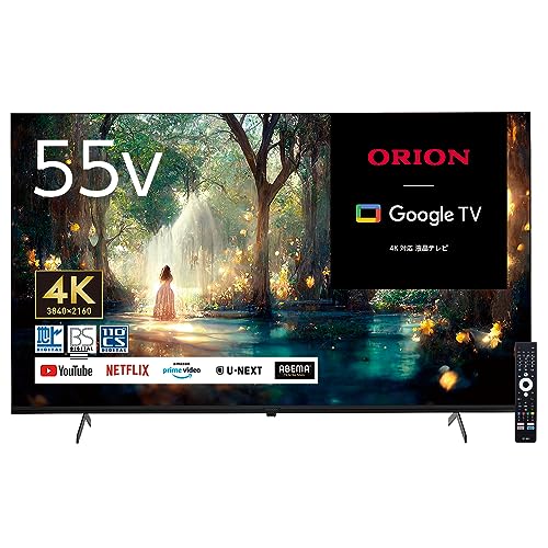 最安値★新品未開封！オリオン スマートテレビ 4K液晶テレビOLS55RD10A Amazon | オリオン スマートテレビ 55V型 4K 液晶 Google TV