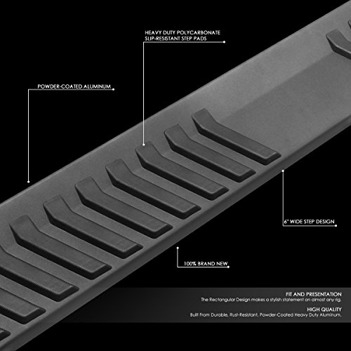Estribos laterales 6 pulgadas DNA MOTORING aluminio miniatura 2