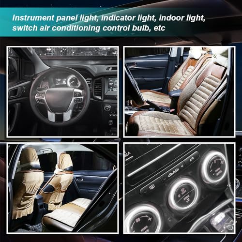 10 piezas de luces LED T3 para tablero de auto miniatura 7