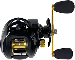 Carretilha Baitcaster Anti-Backlash 19+1 Rolamentos, Alta Velocidade 8.1:1, Força de Tração 15kg, Carretilha para Pesca Esportiva Profissional