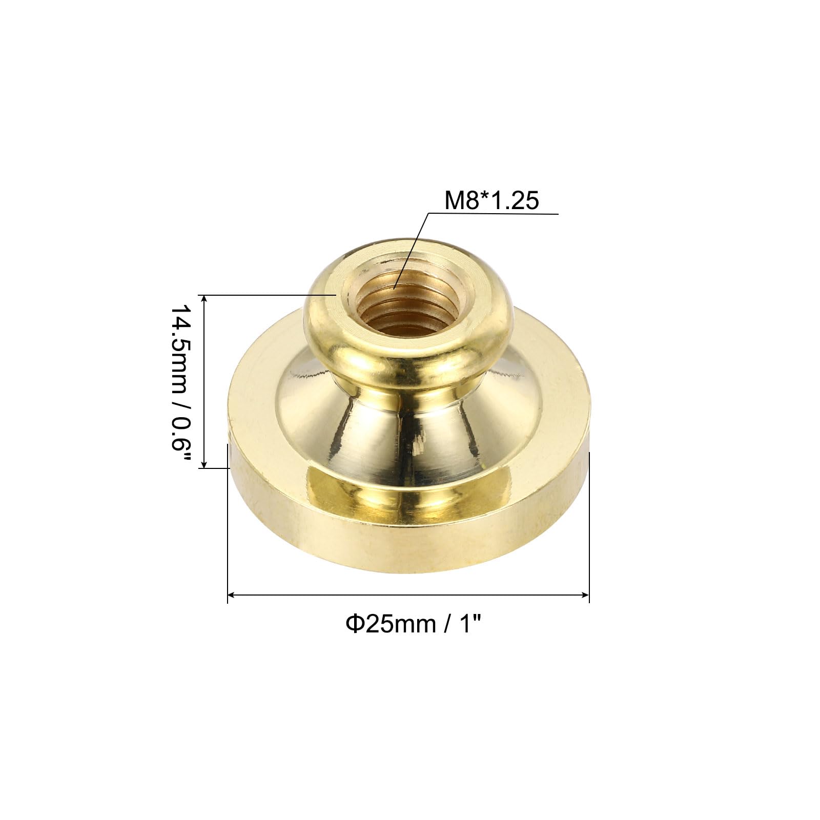 PATIKIL 25mm Blank Wax Seal Stamp, 3 Pack Round Sealing Wax Stamp Vintage Retro Brass Head for Envelope Invitation Cards - Image 2