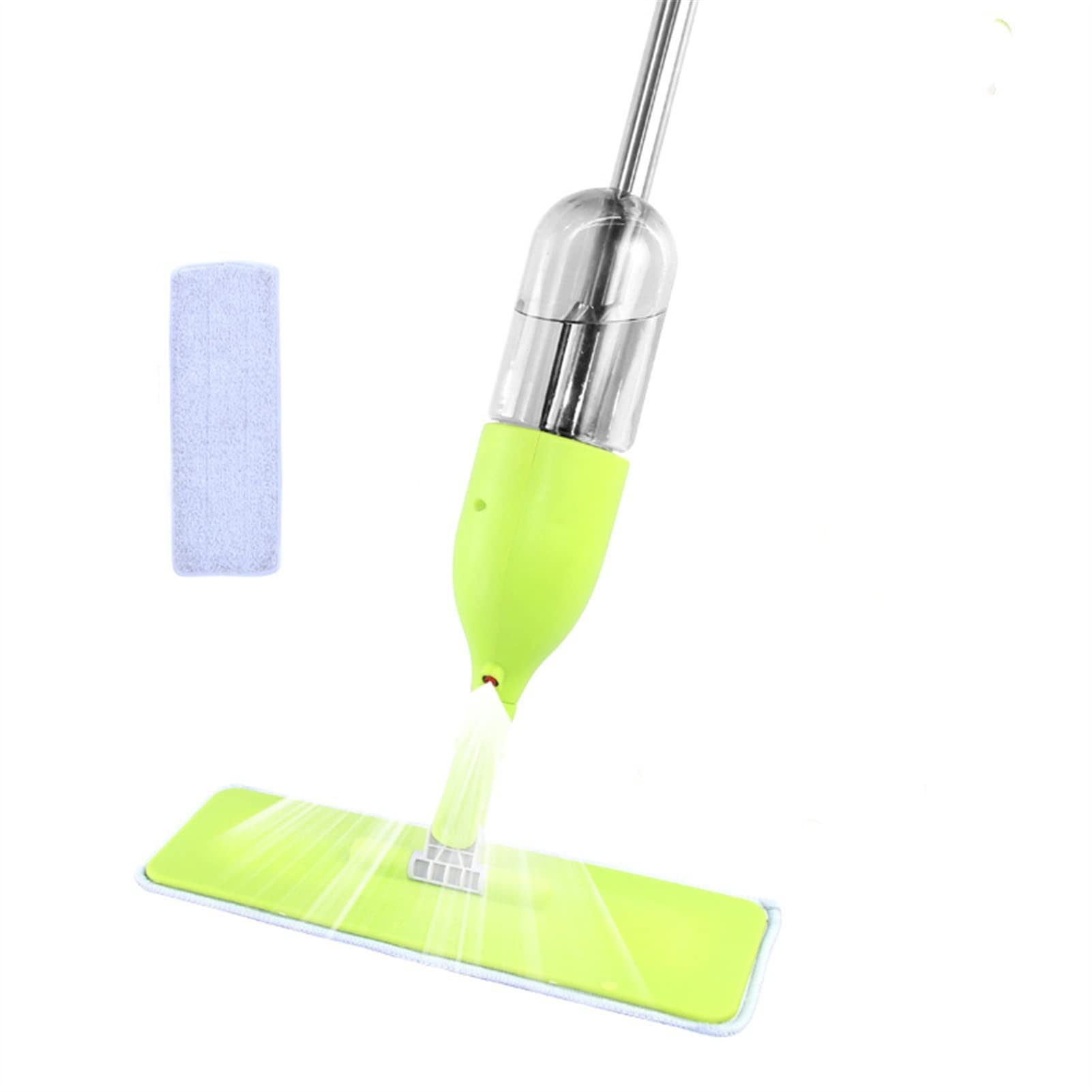 TOMYEUS Fregona con Spray con Tela de Microfibra Reutilizable Evite el Interruptor de Mango Giratorio de Lavado a Mano Squeeze MOP Herramienta de Limpieza (Color : 1 Mop 1 Cloth)