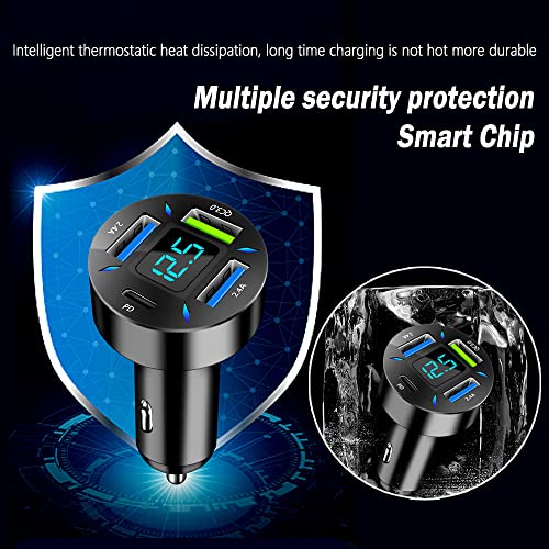 Car-Charger-66W-Super-Fast-Charging-with-USB-PDQC-30VoltmeterLED-Lights-Universal-Quick-Charge-for-12-24V-Car-Cigarette-Lighter-PlugCompatible-with-iPhone-14-13-12S22-S21-S20iPad-BK351 Car-Charger-66W-Super-Fast-Charging-with-USB-PDQC-30VoltmeterLED-Lights-Universal-Quick-Charge-for-12-24V-Car-Cigarette-Lighter-PlugCompatible-with-iPhone-14-13-12S22-S21-S20iPad-BK351