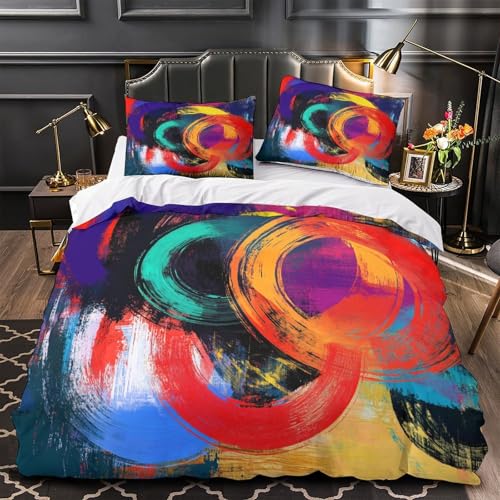 Housse de couette 3D moderne respirante avec fermeture éclair - 2