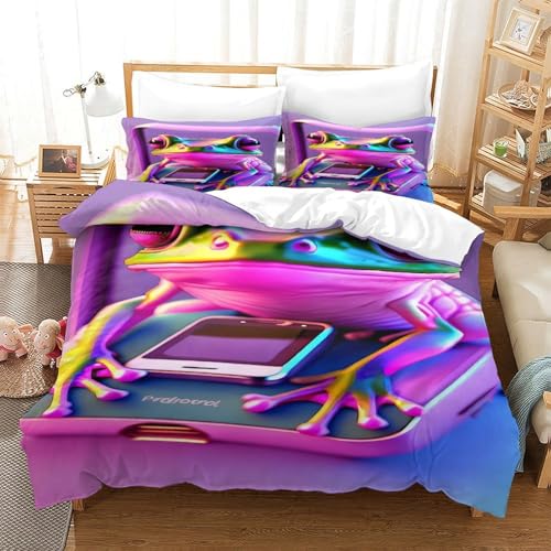 Housse de couette microfibre avec fermeture éclair parure de lit 3D