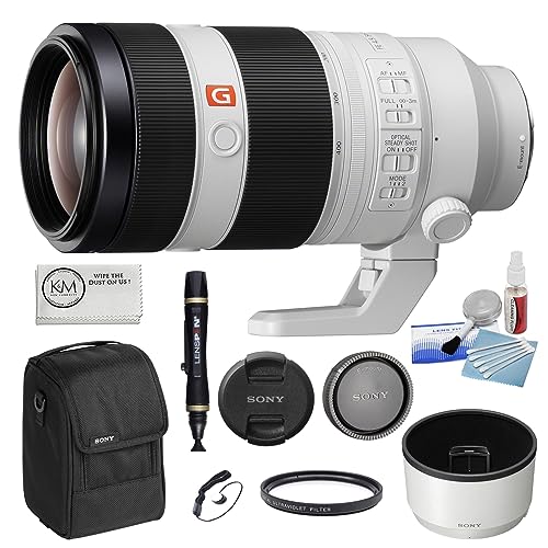 Image of Sony FE 100-400mm f /4.5-5.6 GM OSS Lens Bundle with UV Filter + 5-Piece Cleaning Kit + Cleaning Pen + Lens Cap Keeper + Microfiber Cloth (5 Items)