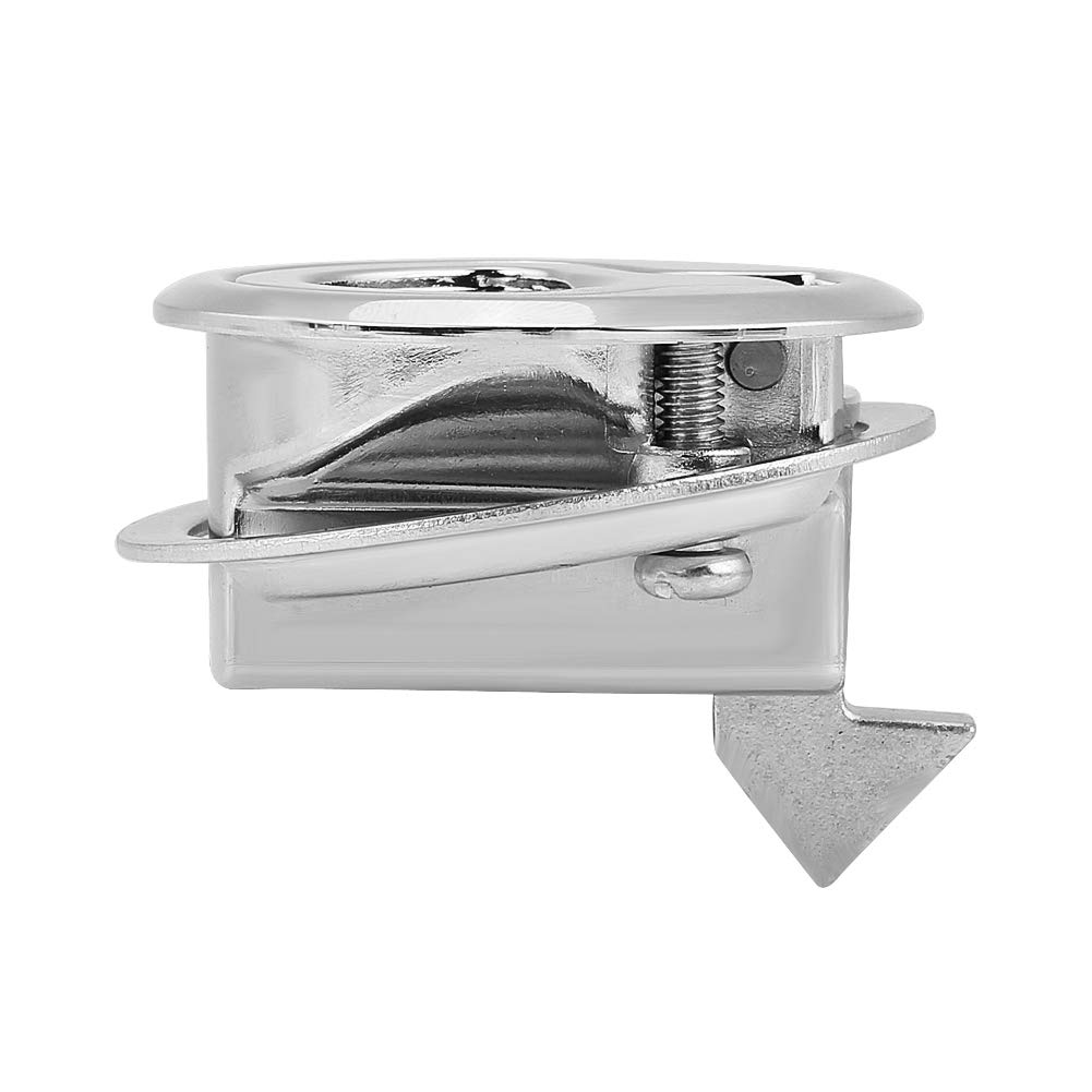 EBTOOLS Pestillo de enjuague empotrado, 15-23 mm Acero inoxidable Tirador de enjuague Pestillo Pestillo de cierre para RV Marine Boat RV