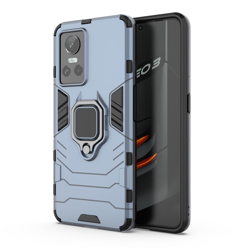Glaslux Defender Case | Rotating Ring Holder | Military Grade Armor | Bumper Back Cover for Realme GT Neo 3 (Black) (B0CSG4JVVW) Amazon Price History, Amazon Price Tracker