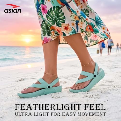 Image of ASIAN Women's INDIGO-09 Comfortable & Light Weight Clogs for Women | Stylish & Anti-Skid Chappals for Adult | Waterproof & Everyday Use Slipper Floats for Girls and Ladies