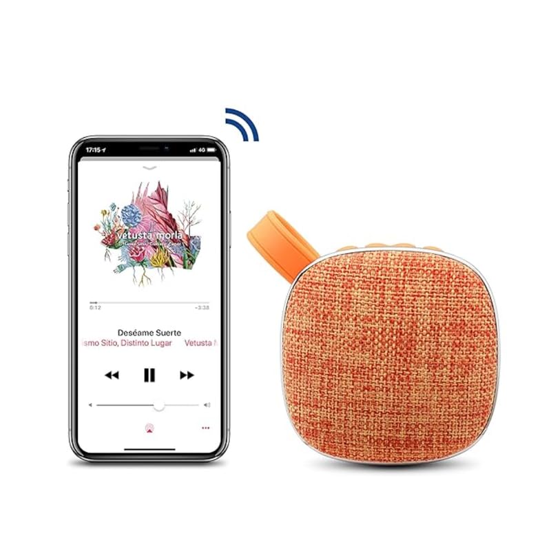 Image of Drumstone Mini Portable Wireless Sports Bluetooth Speaker with Subwoofer Audio Sound - Supports TF Card MP3, Carry Handle (Color Varies) for Outdoor and Indoor Use: The Best Gift for Music Enthusiasts
