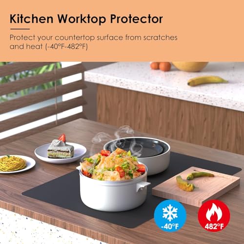 Tapis de table silicone KitchenRaku grand format pour le bricolage et la peinture