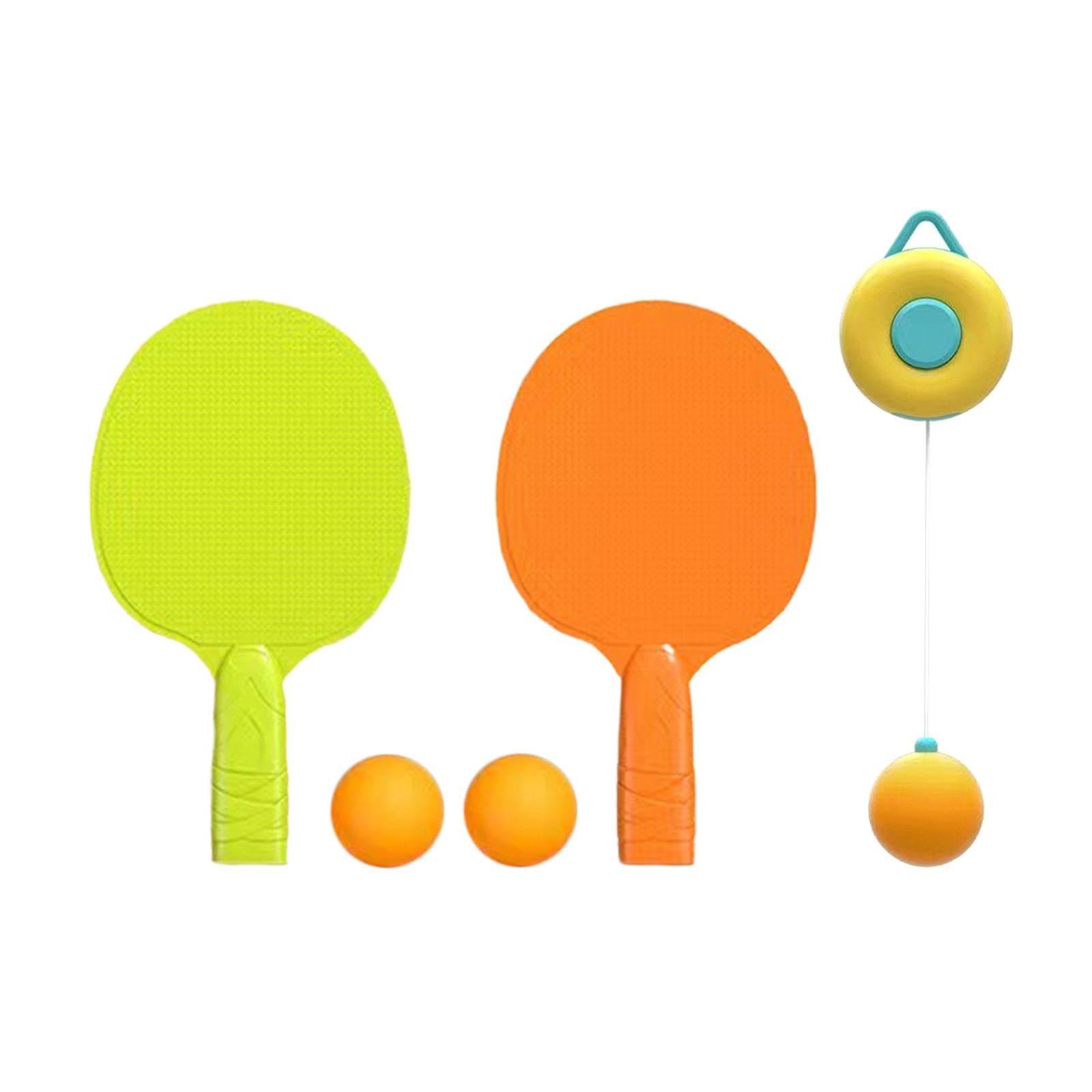 Fashion My Day Hanging Table Tennis Trainer Table Tennis Racquet and Ball for Game Children Yellow-image-39