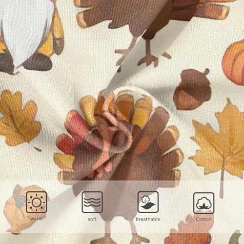 Cute Turkey Pumpkin Girls Panties, Toddler Girl Briefs, Girls Cotton Underwear, 2–8 Years3