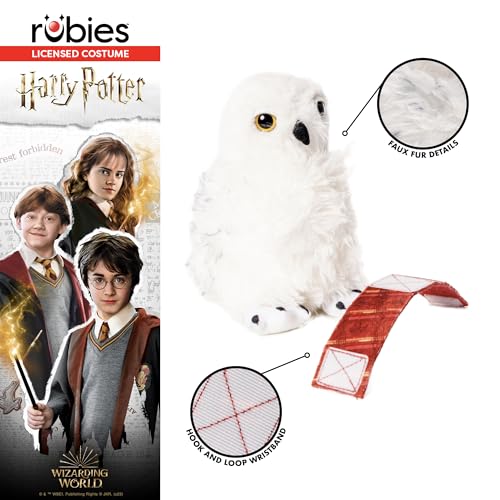 Rubies Hedwig Plüschtier, offizielles Harry Potter-Kostüm-Zubehör und Ergänzung für Halloween, Karneval, Weihnachten und Geburtstag