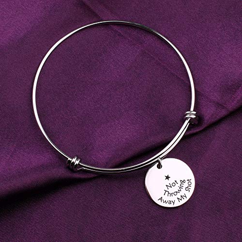 Hamilton Quote Bracelet I’m Not Throwing Away My Shot Bracelet Broadway Musical Gift4
