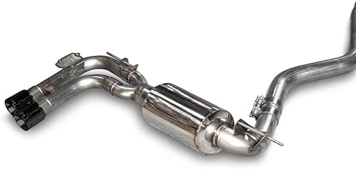 AWE Tuning Escape 3010-23022 BMW F3X N20/N26 328i/428i Touring Edition (un solo lado - puntas negras diamante de 3.150 in)