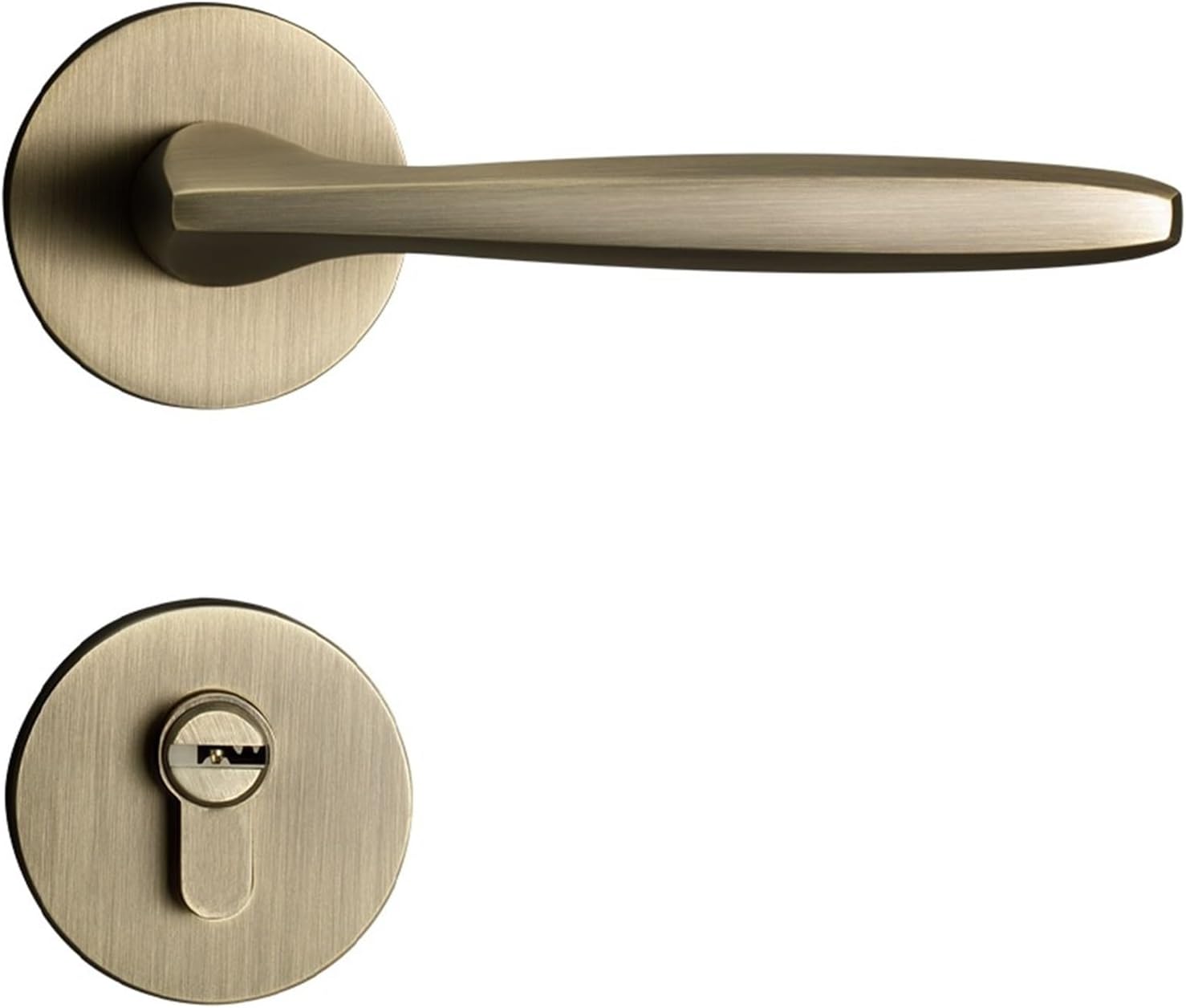 Door Lock Indoor Home Room Door Lock Bedroom Split Wooden Door Handle American Handle Lock Room Silent Magnetic Door Lock