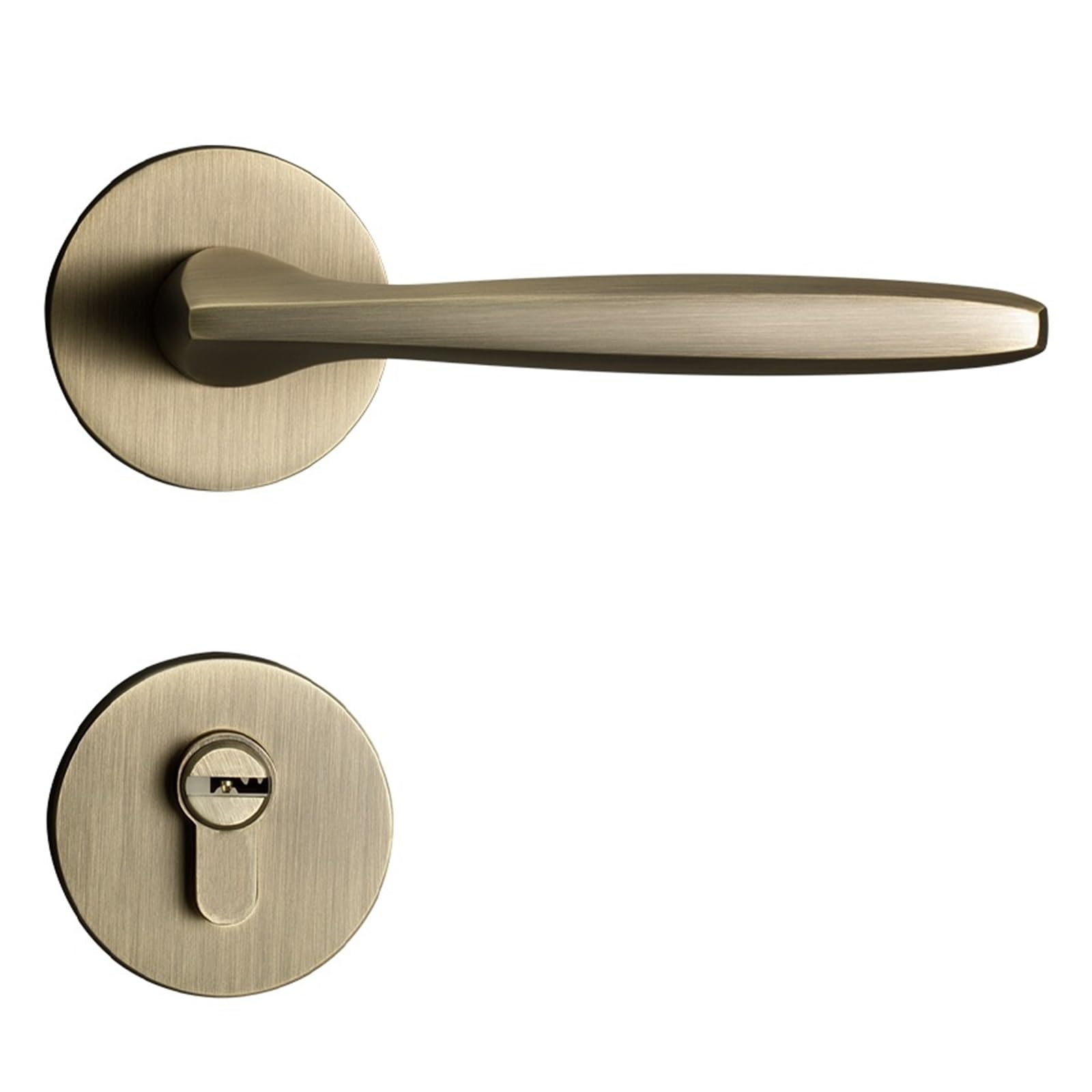 NYRXRYTCA Door Lock Indoor Home Room Door Lock Bedroom Split Wooden Door Handle American Handle Lock Room Silent Magnetic Door Lock
