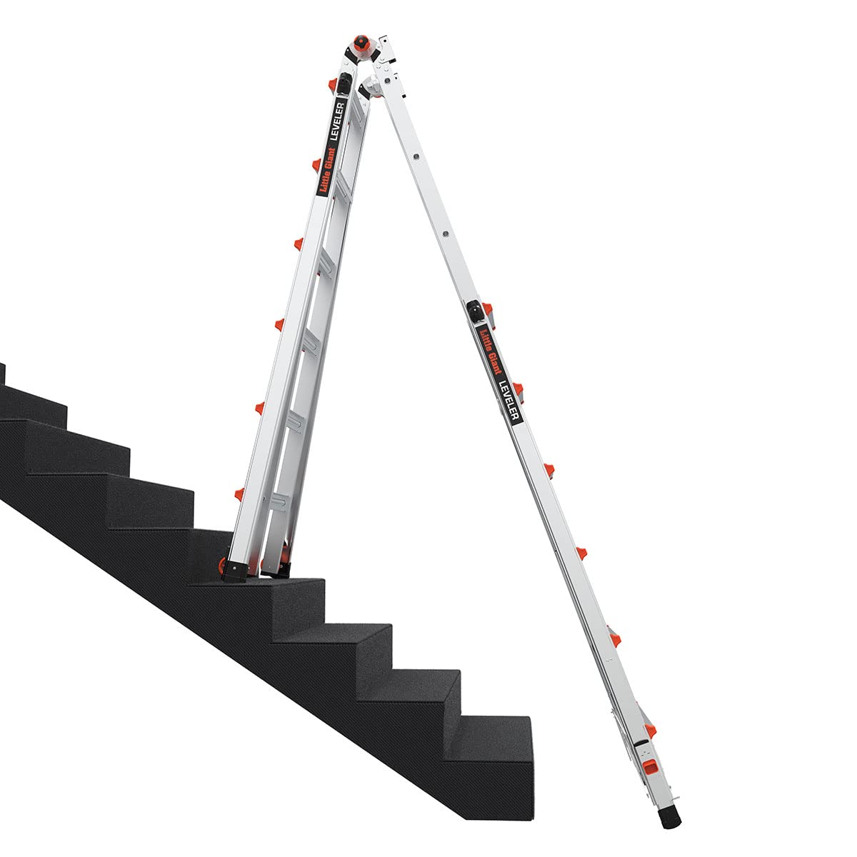 Leveler Échelle extensible en aluminium avec niveaux à cliquet (M26 4 x 6 marches)