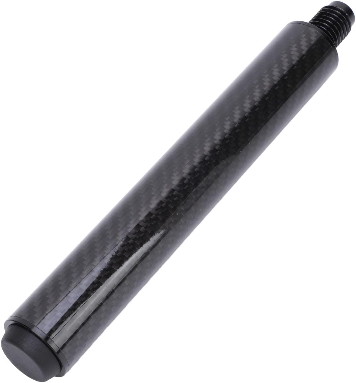 8 Inch Carbon Fiber Pool Cue Extension, Billiard Cue End Extender, Premium Butt Extension for Improved Control and Stability, Includes Storage Bag for Home or Tournament