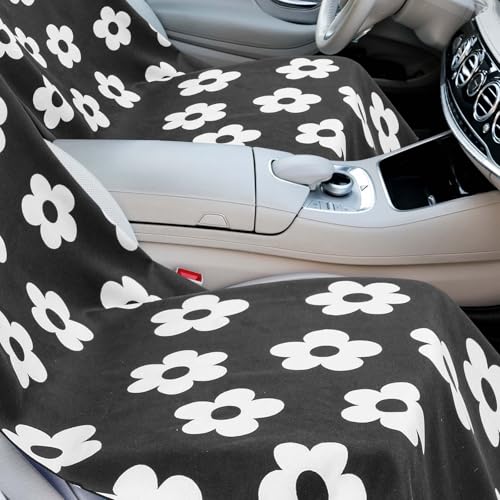 Image of Hahafelt 2 Pack Car Seat Towel Cover with Storage Bag, Florid Declamation