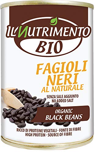 Probios Judías negras en agua bio - 12 paquetes de 400g