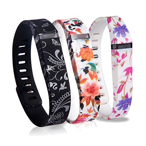 RedTaro Replacement Bands for Fitbit Flex, 3-Pieces - Lotus Set