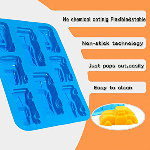 WishesMar Silikonform Form einer Auto Car Flexible Backform Antihaft Küche Besondere Silikonbackform Silikon Form für Kuchen, Seife, Backen, Dessert, Gebäck, Cake