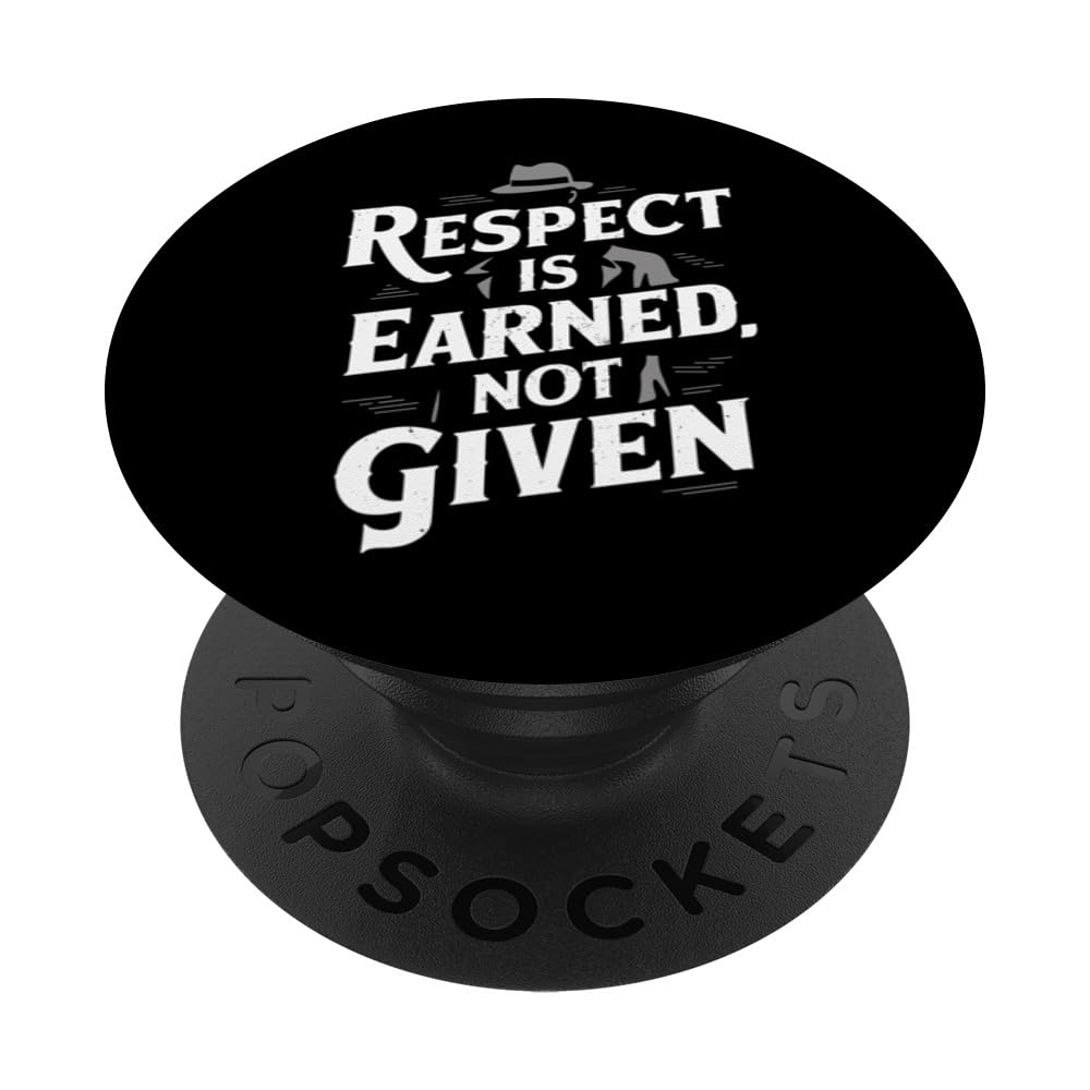 Gangster Style Mafia Lifestyle Organized Crime Family PopSockets Swappable PopGrip, Black